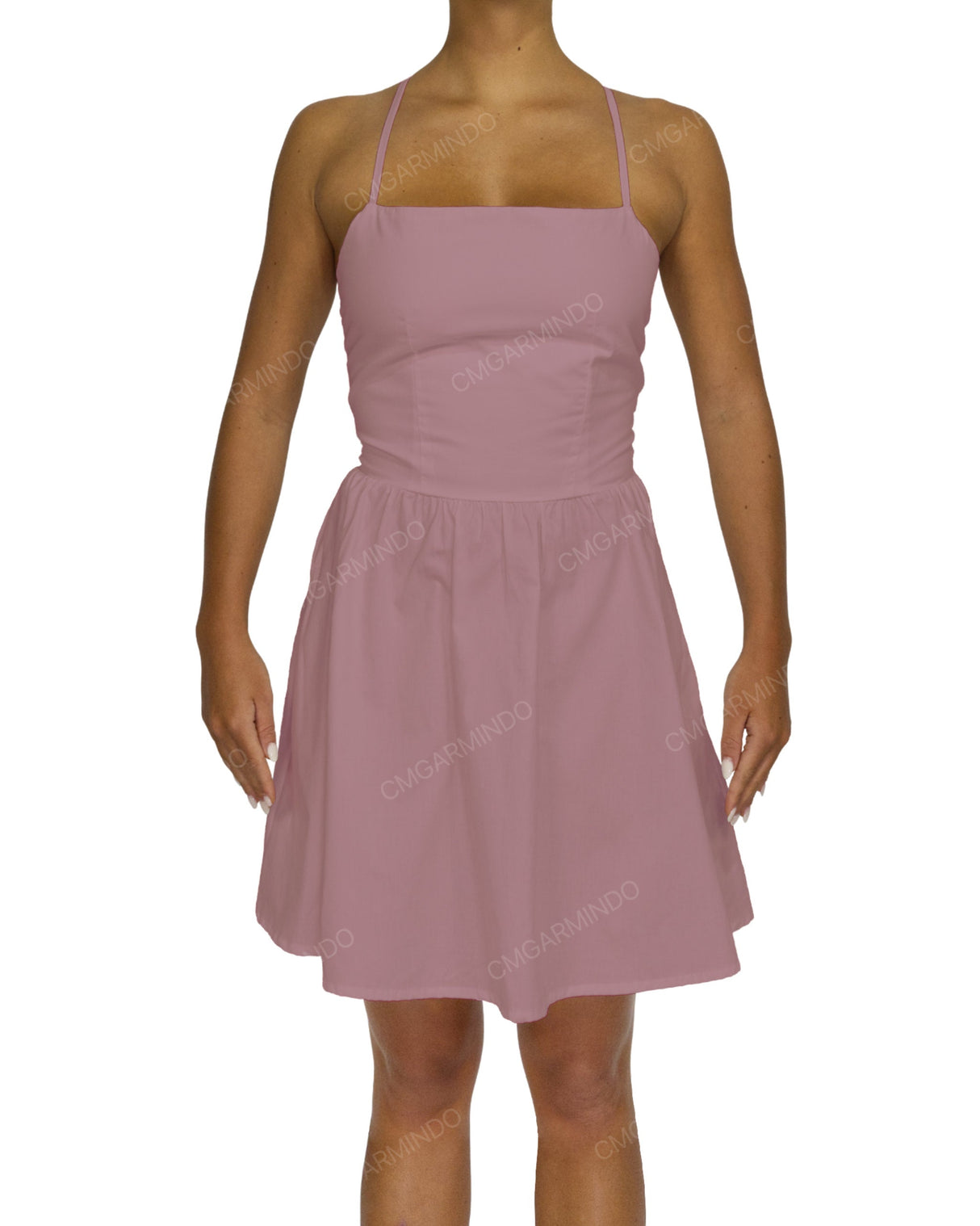 Criss Cross Back Mini Dress