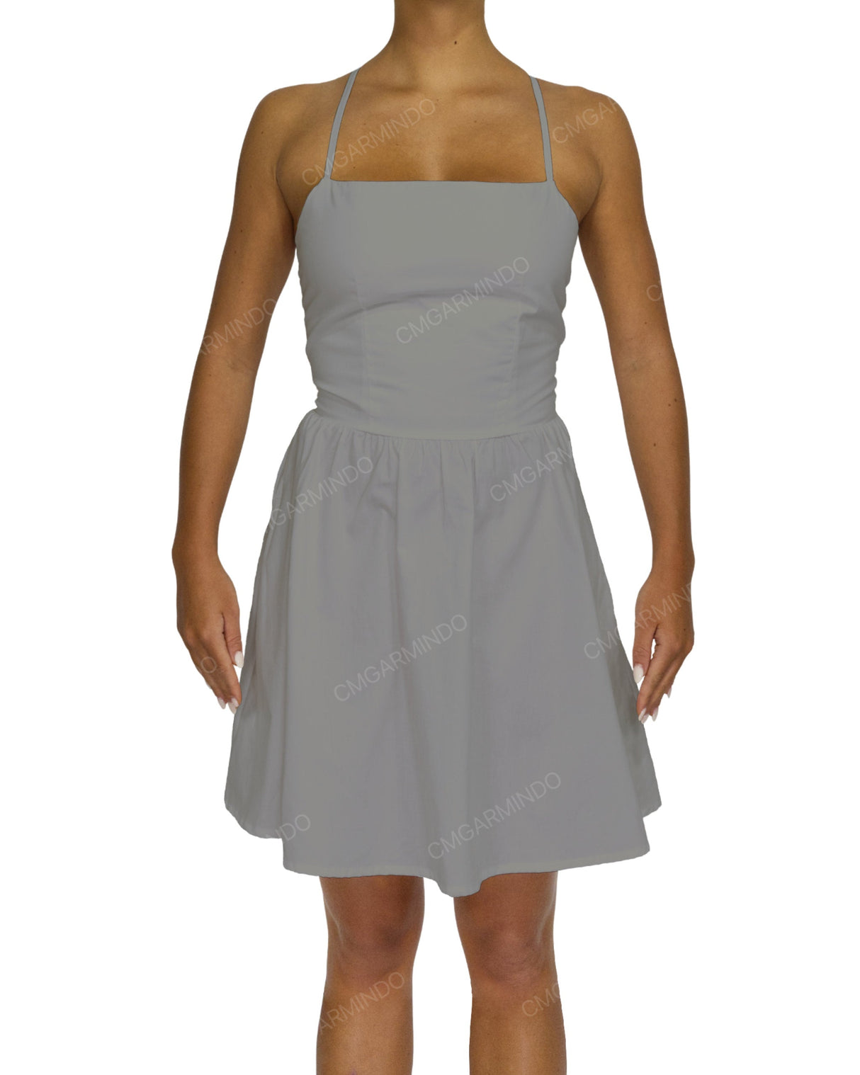Criss Cross Back Mini Dress