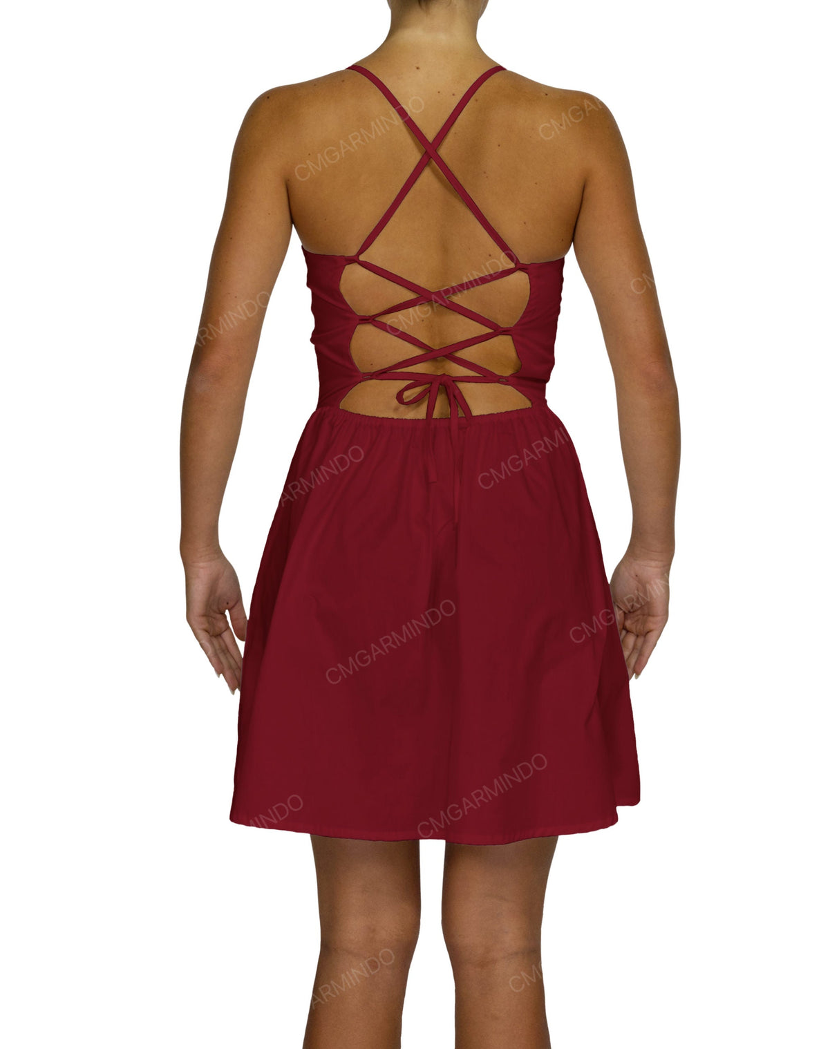 Criss Cross Back Mini Dress