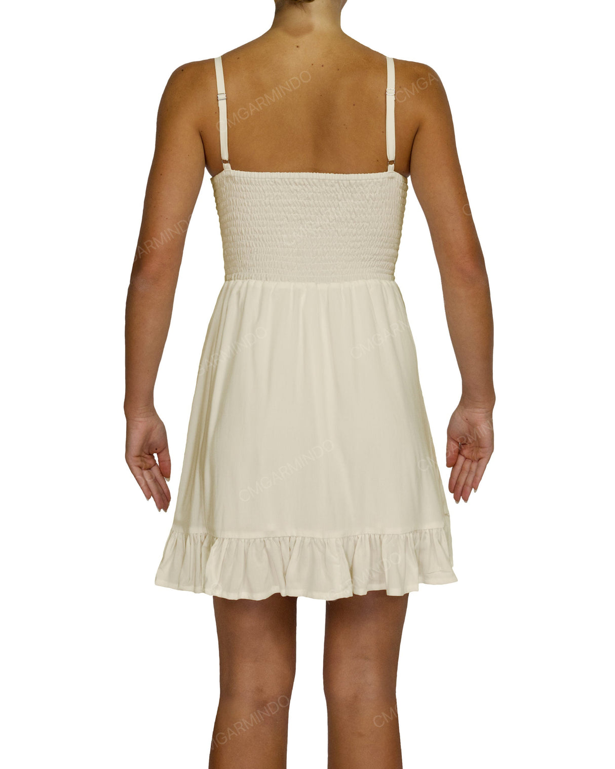 Shirred Midi Dress