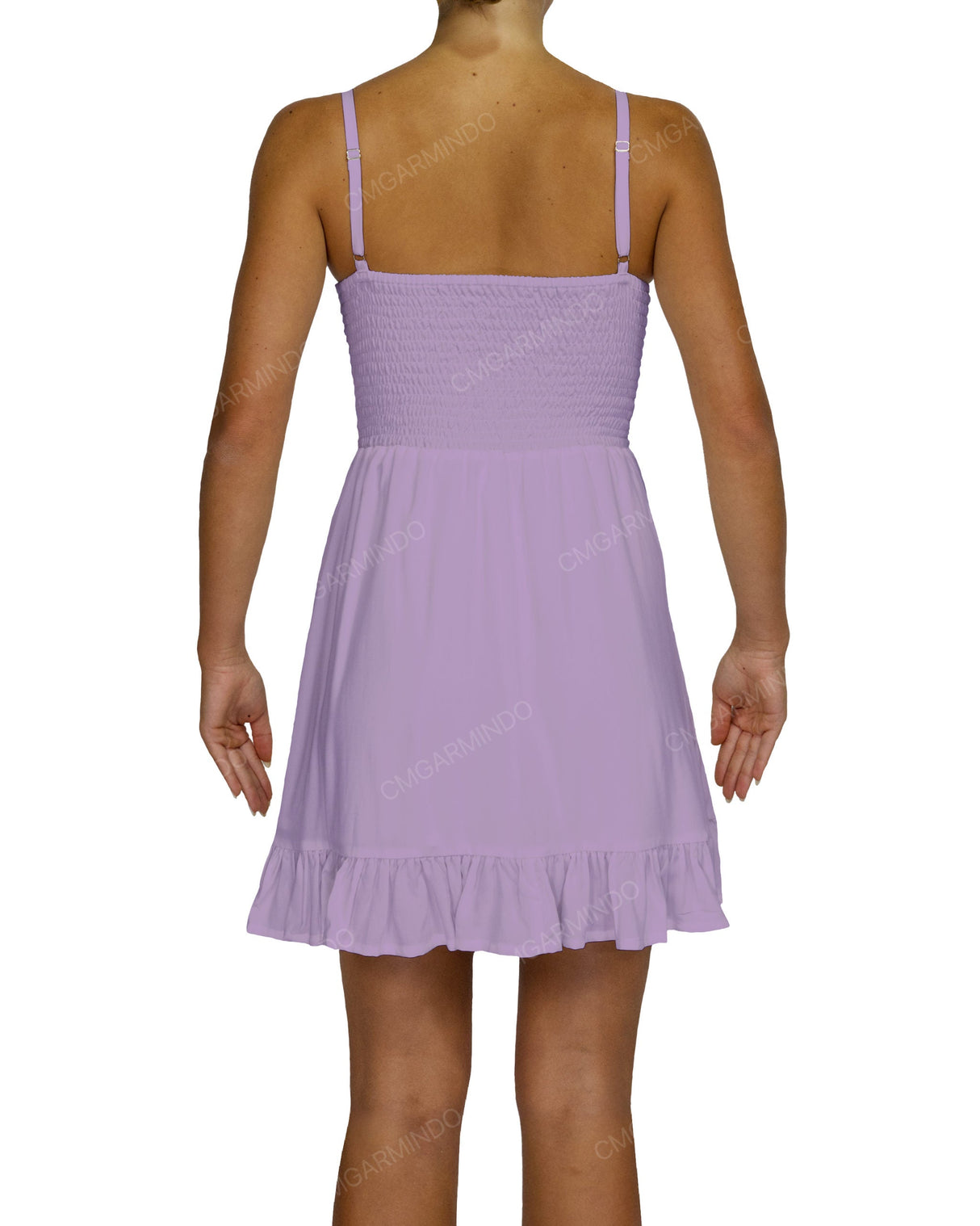 Shirred Midi Dress