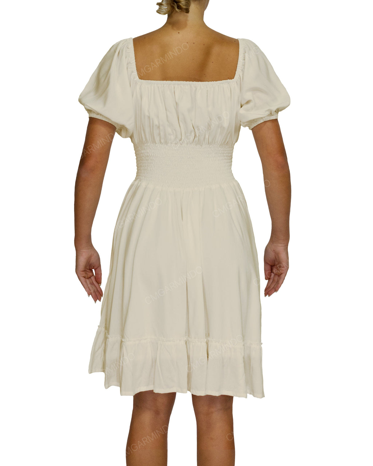 Puff Sleeve Midi Dress