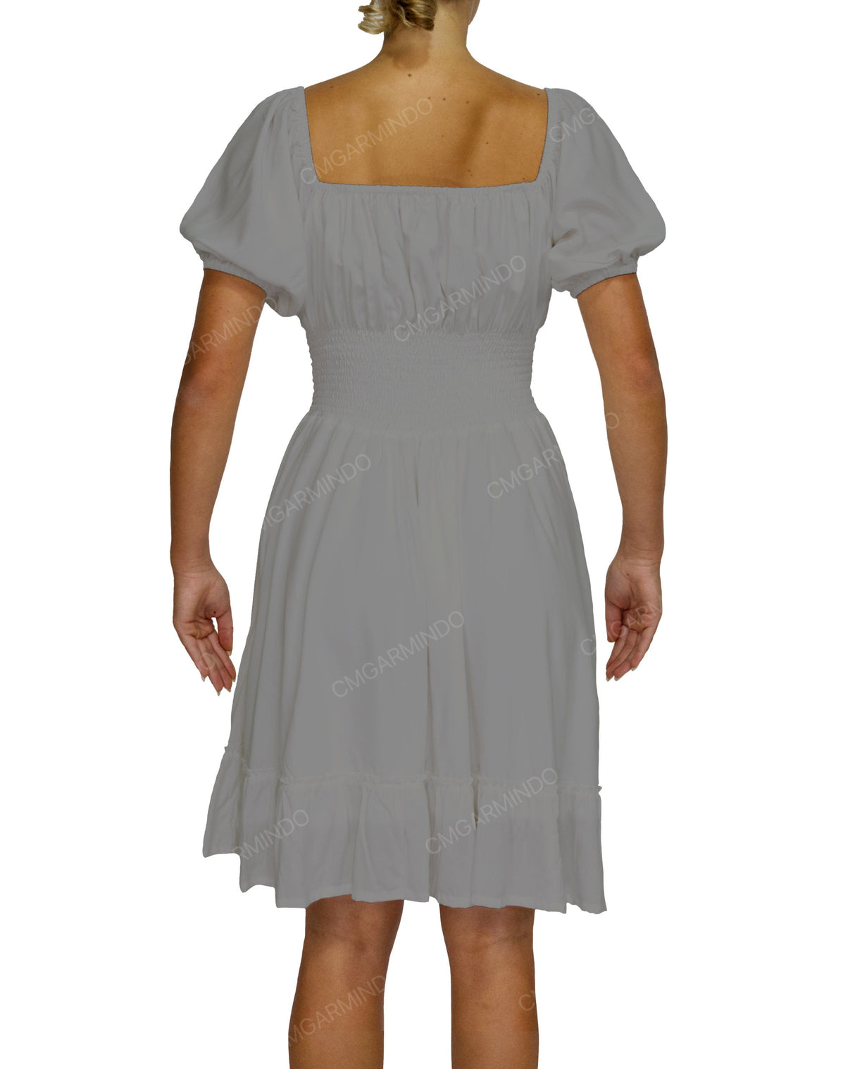 Puff Sleeve Midi Dress