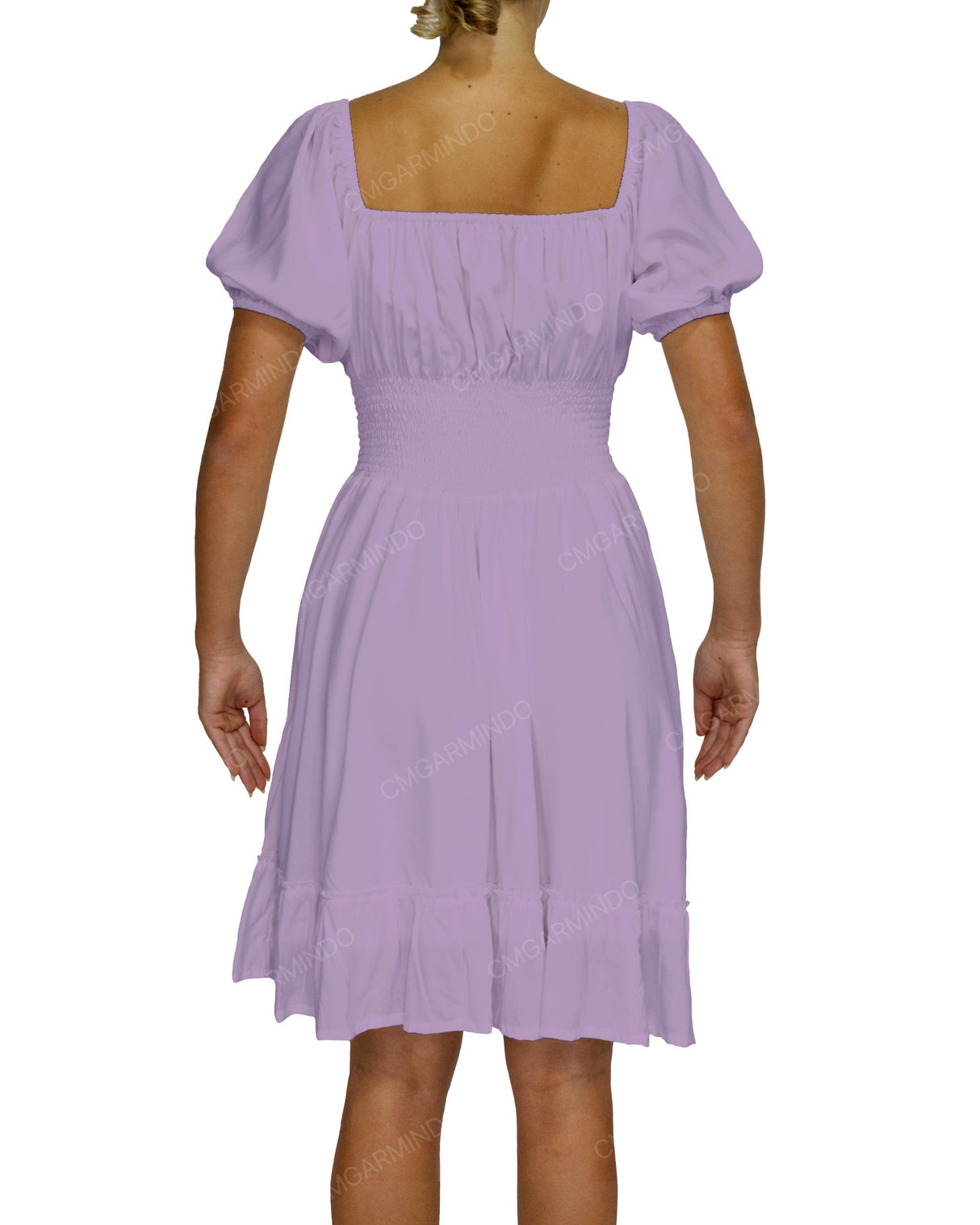 Puff Sleeve Midi Dress