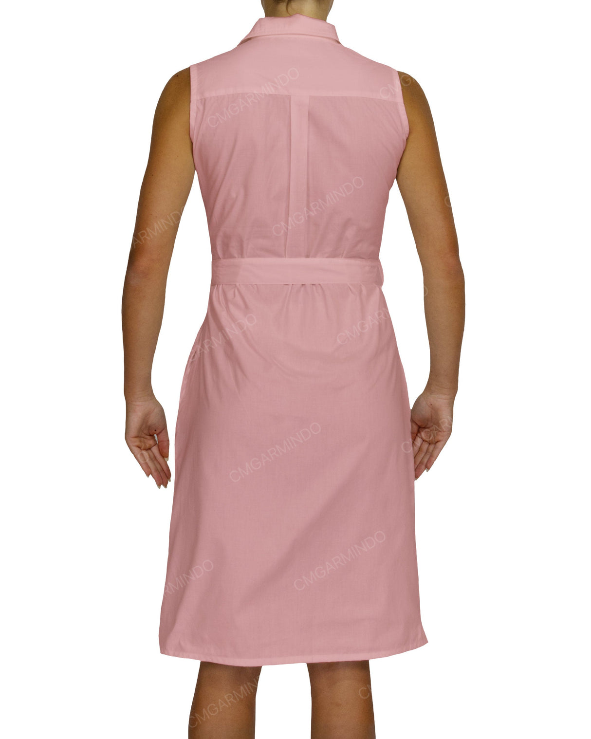 Sleeveless Shirt Dress