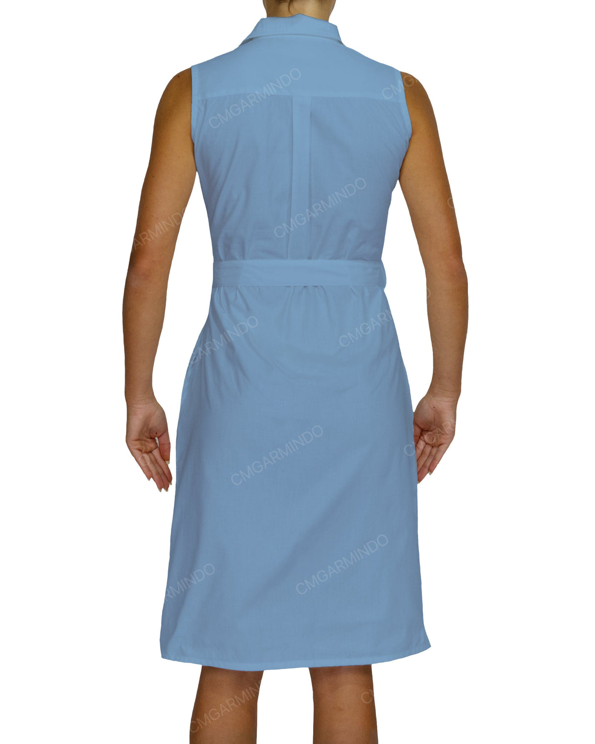 Sleeveless Shirt Dress