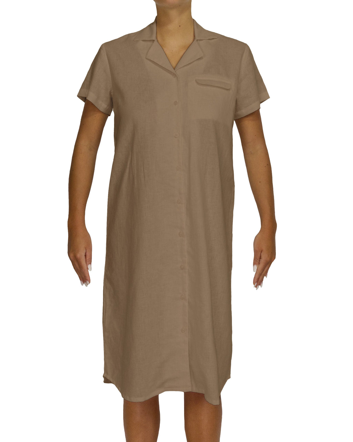 Short Sleeve Shirt Dress
