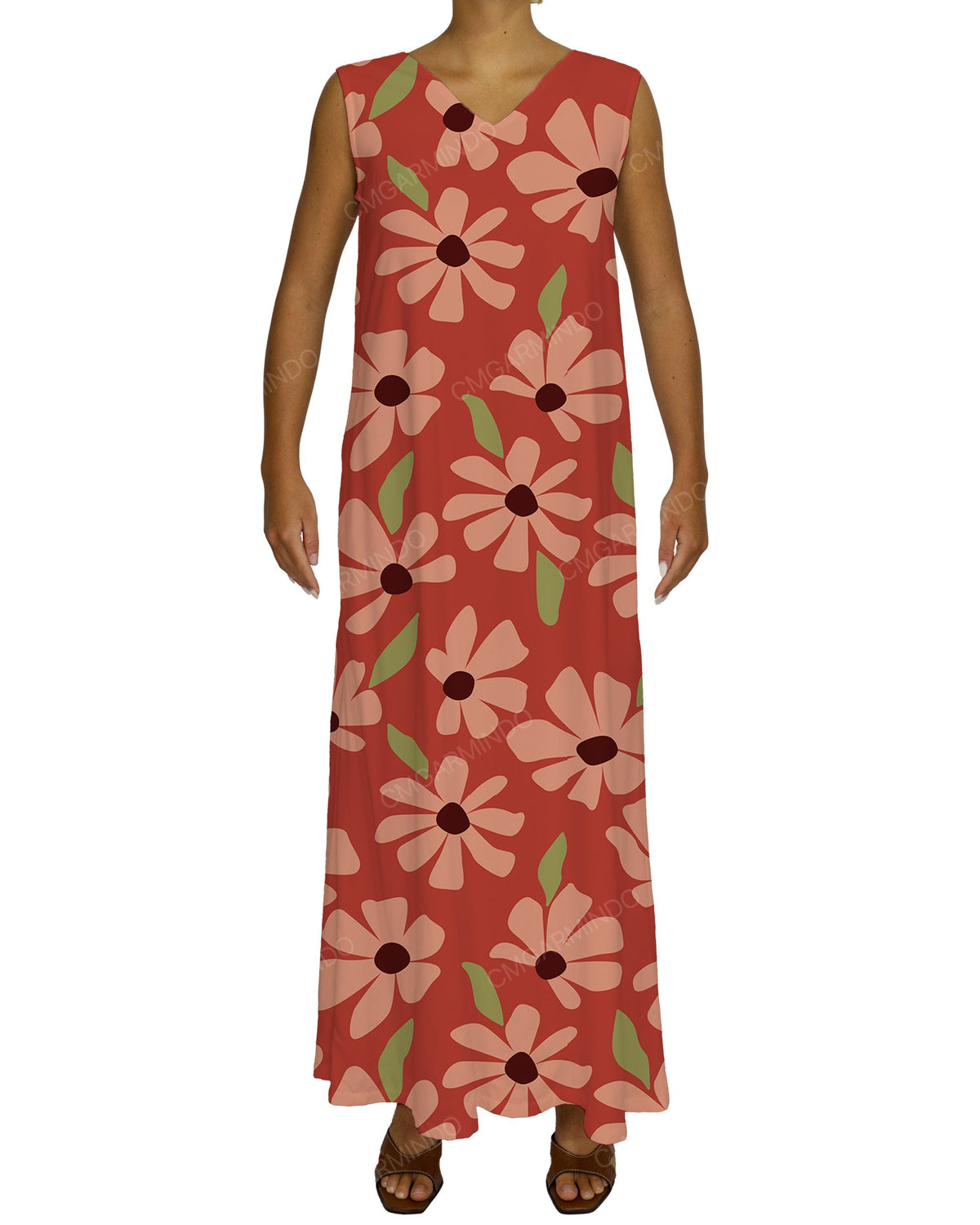 Maxi V-neck Dress