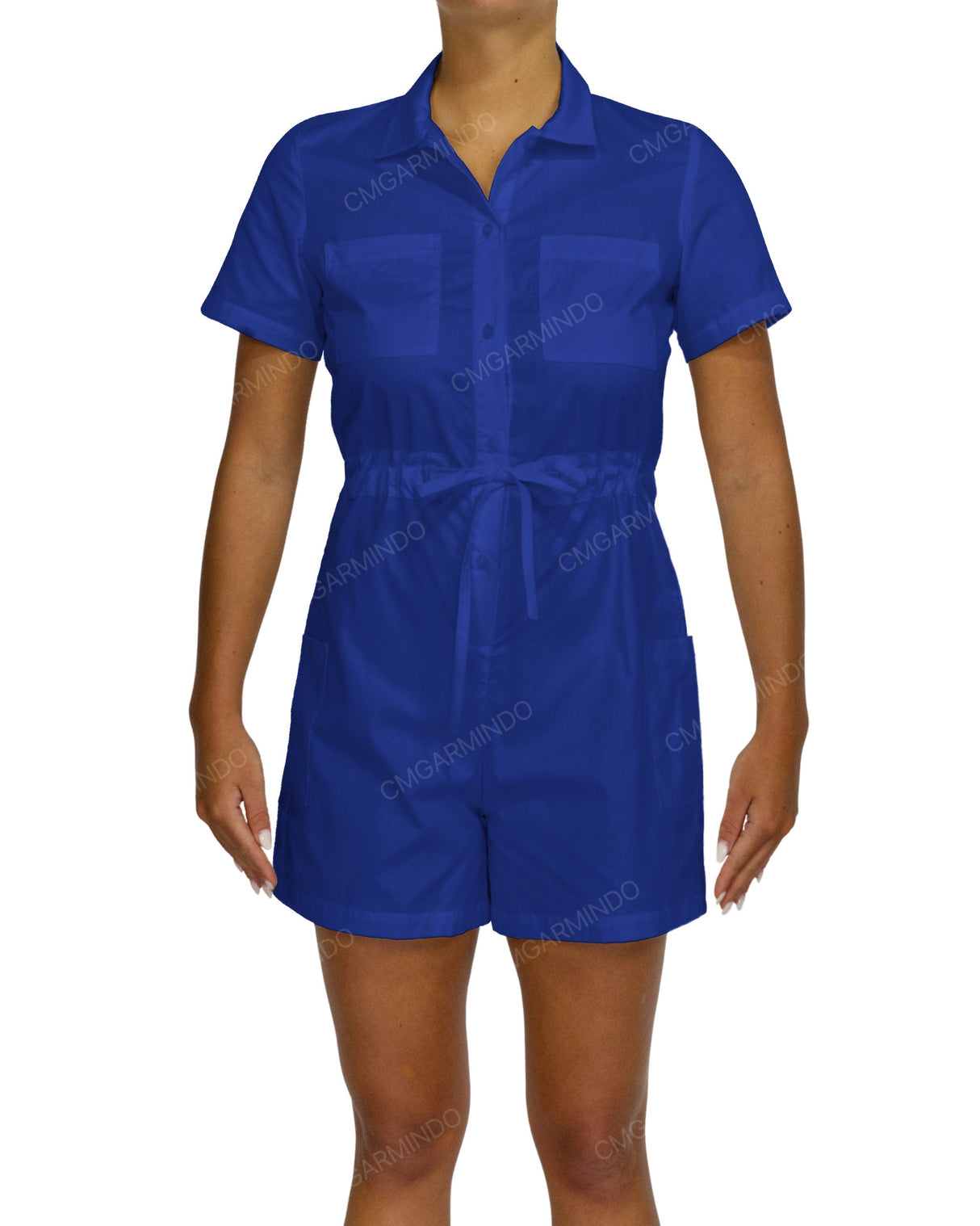 Short Sleeve Mini Playsuit