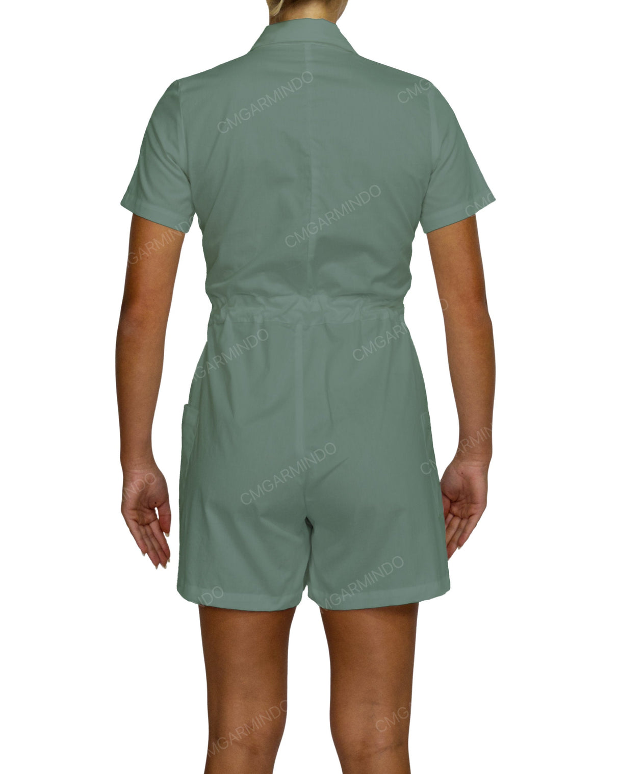 Short Sleeve Mini Playsuit