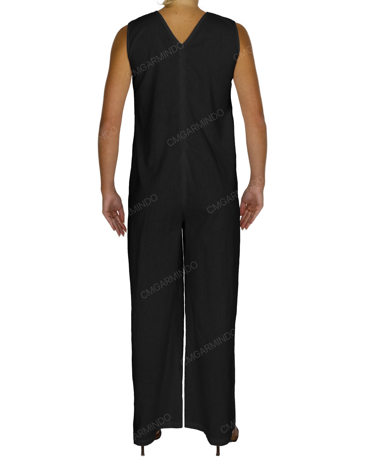 Sleeveless V-Neck Jumpsuit