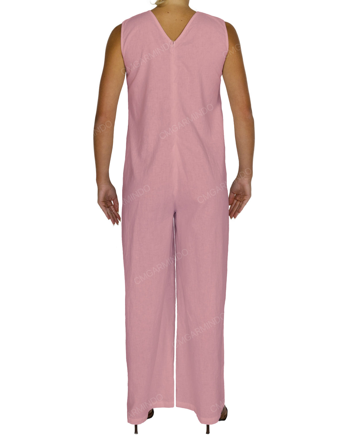 Sleeveless V-Neck Jumpsuit