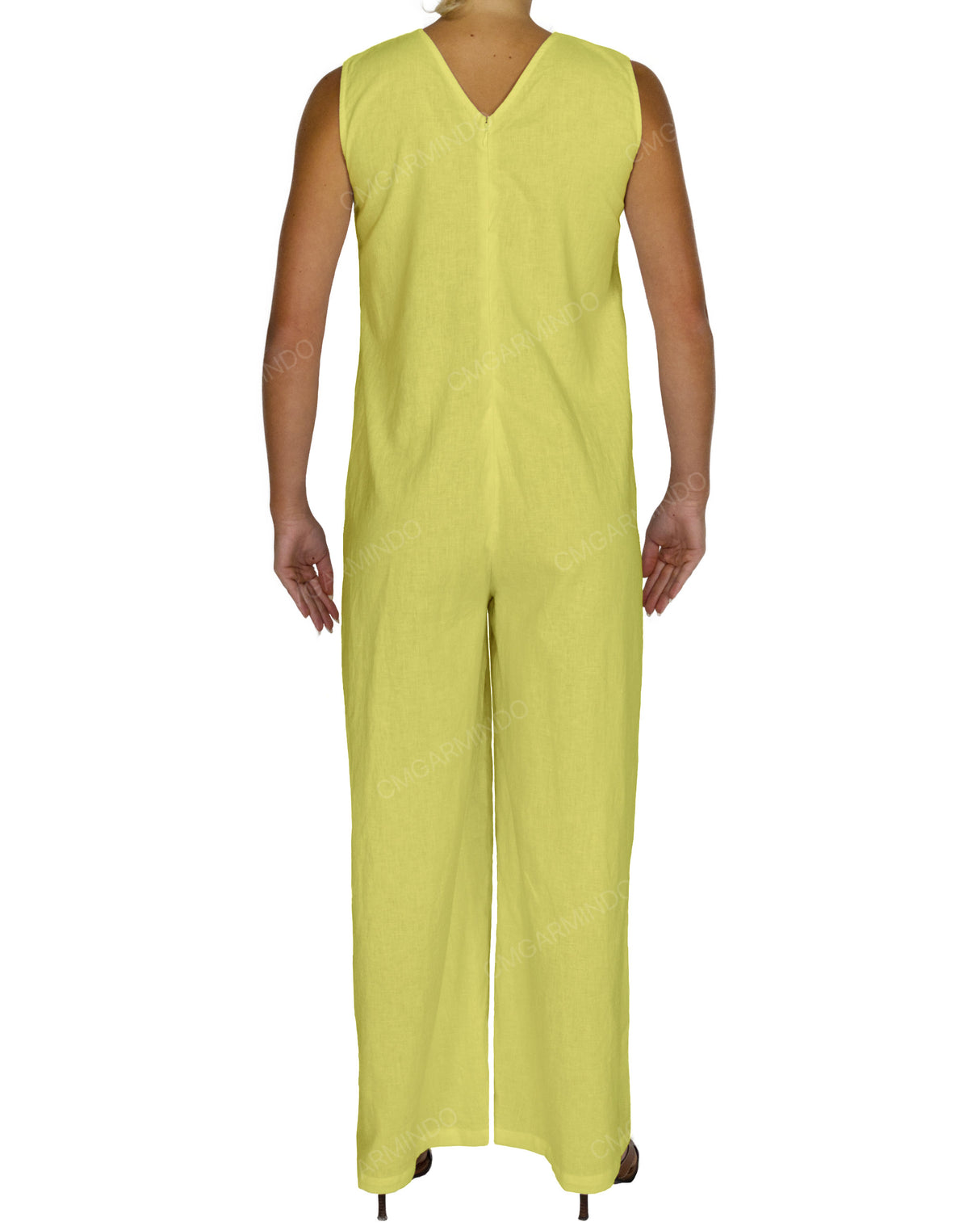 Sleeveless V-Neck Jumpsuit