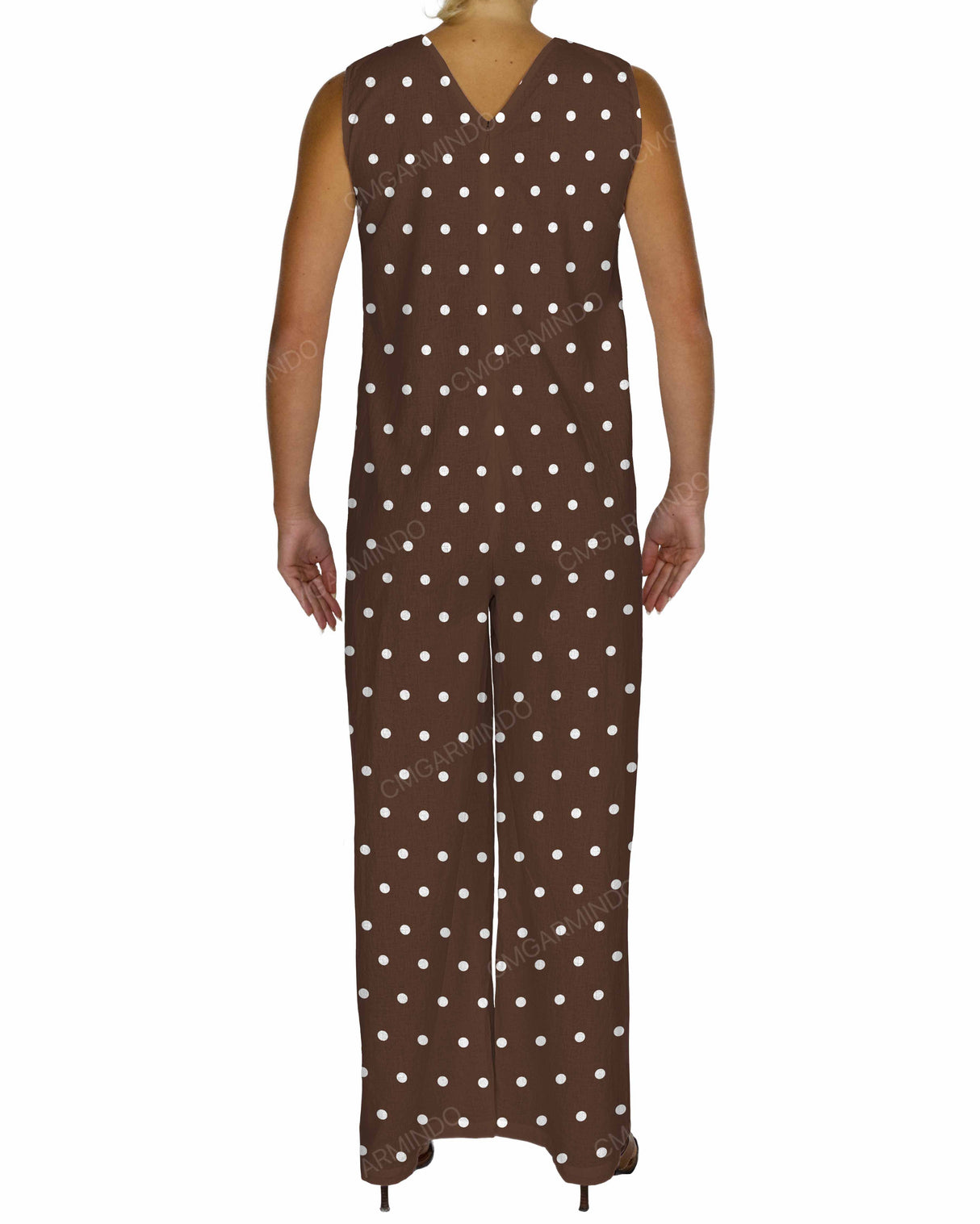Sleeveless V-Neck Jumpsuit