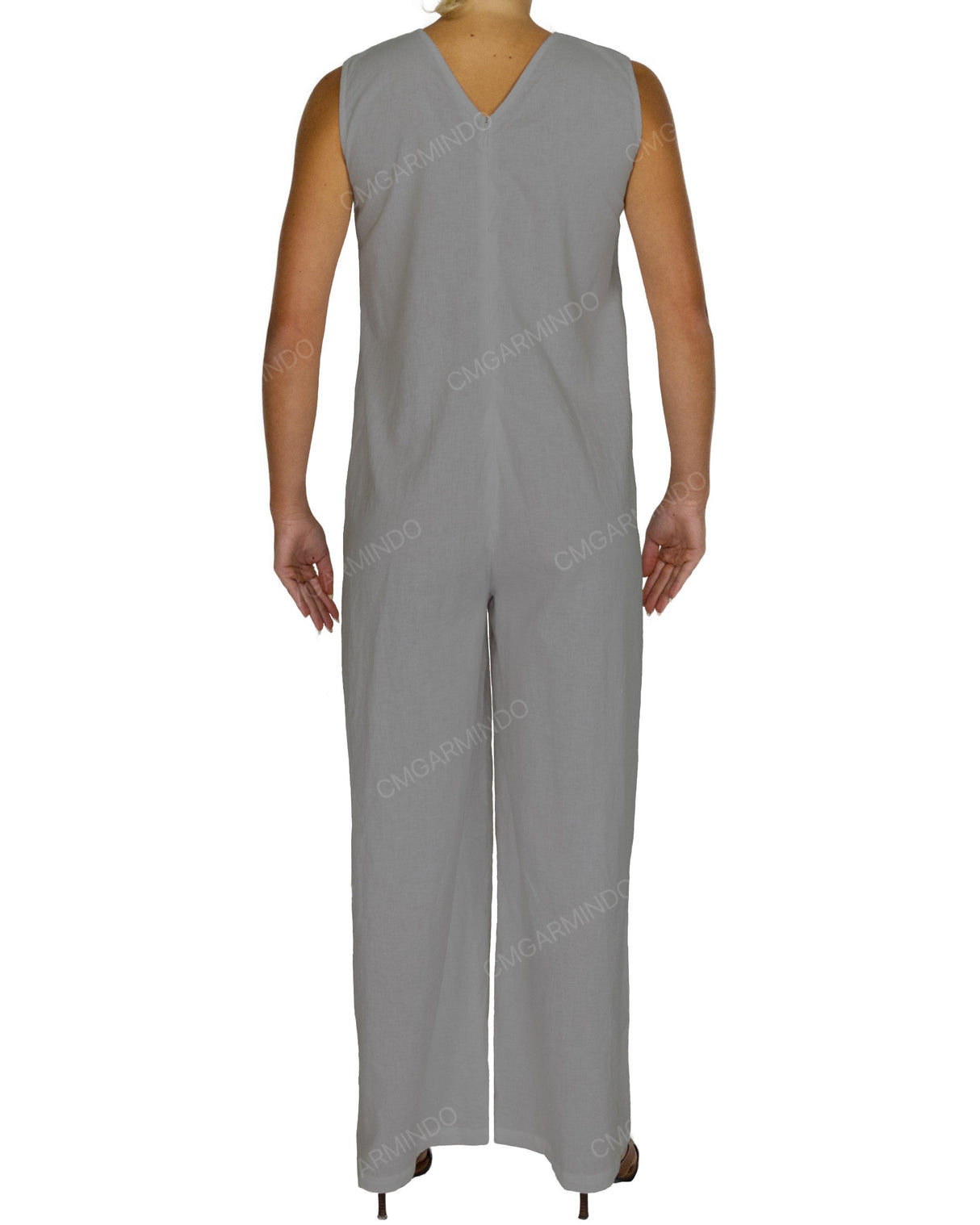 Sleeveless V-Neck Jumpsuit