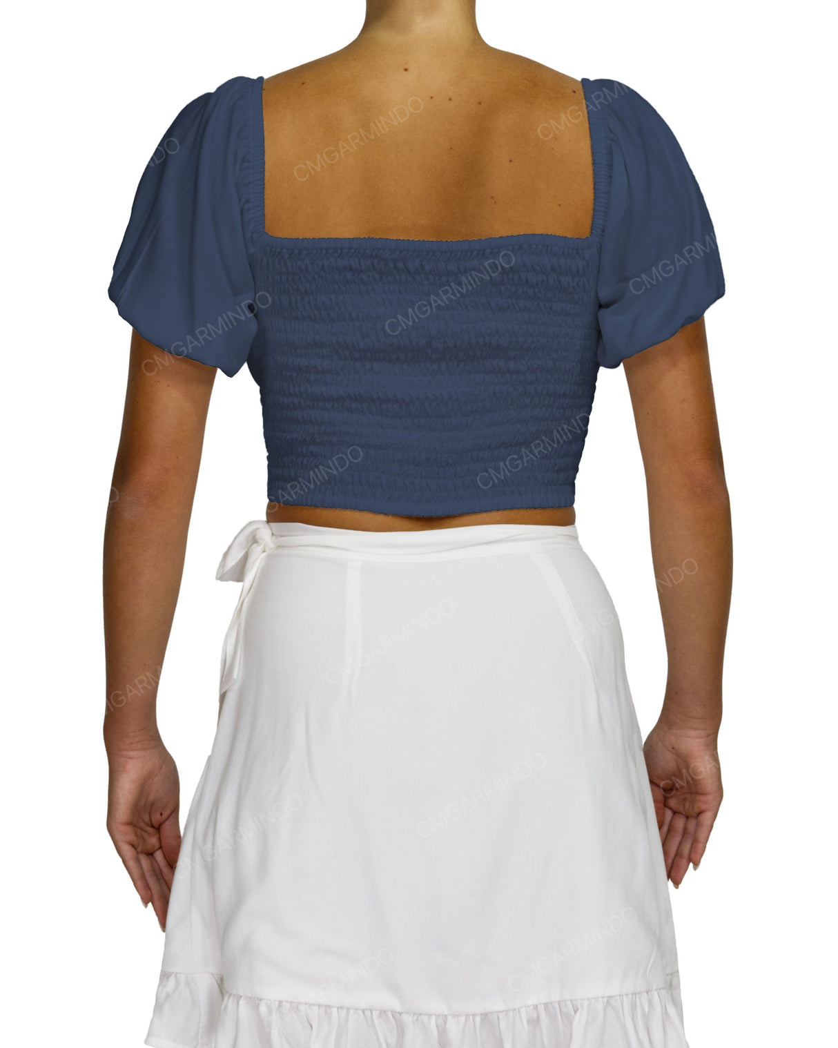 Puff Sleeve Crop Top