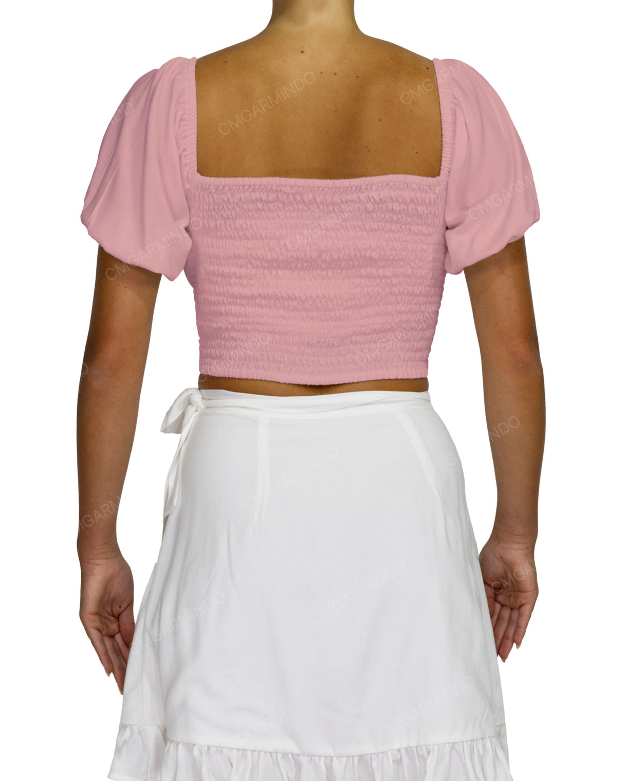 Puff Sleeve Crop Top
