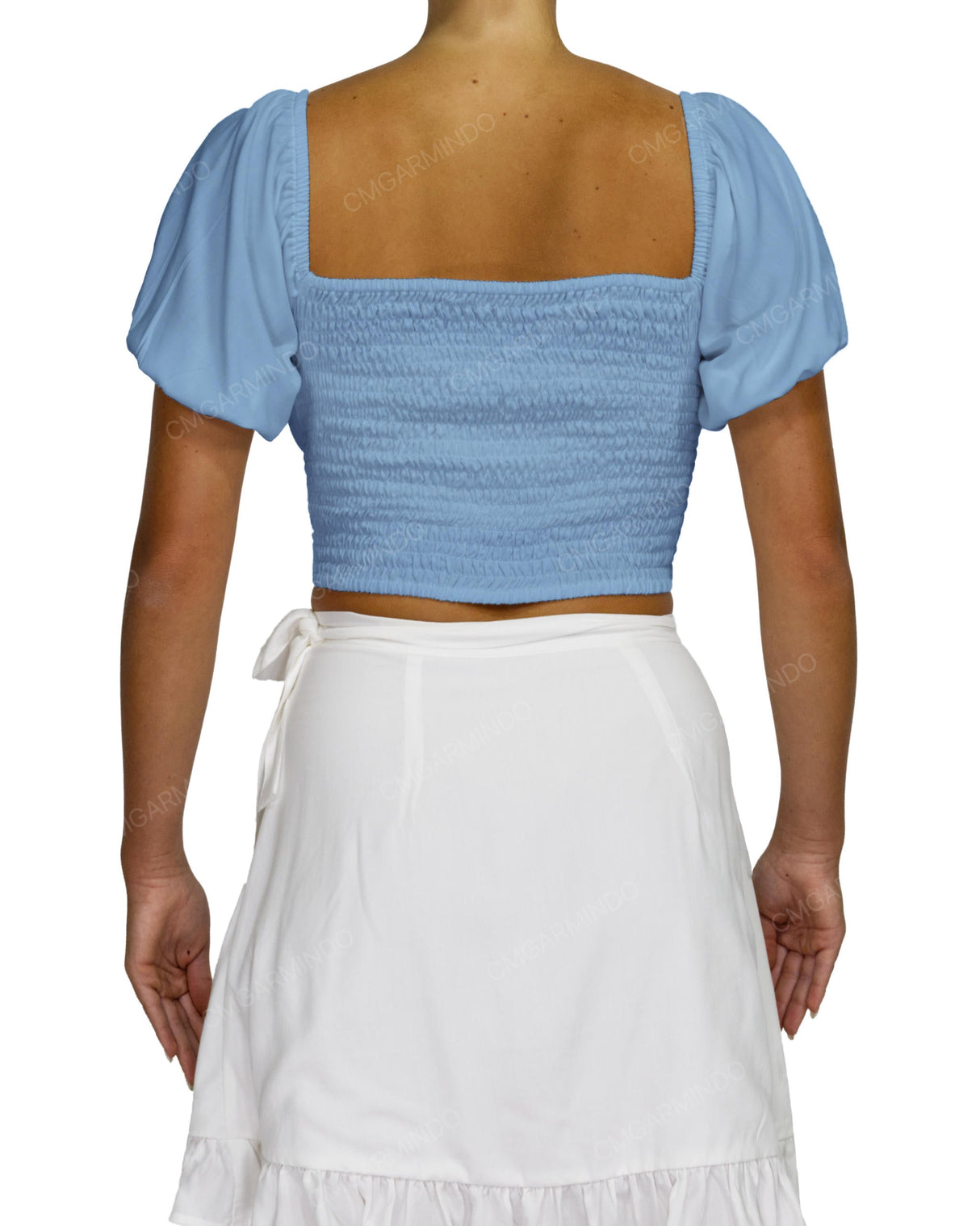 Puff Sleeve Crop Top