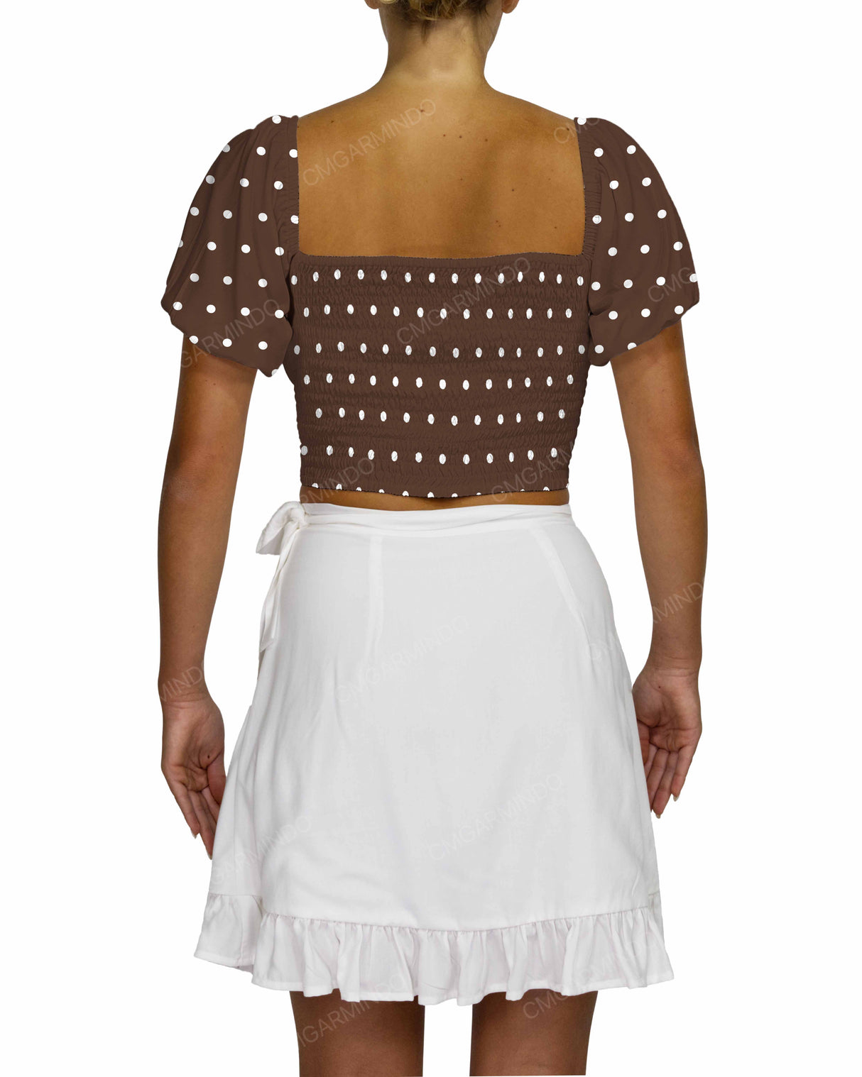 Puff Sleeve Crop Top