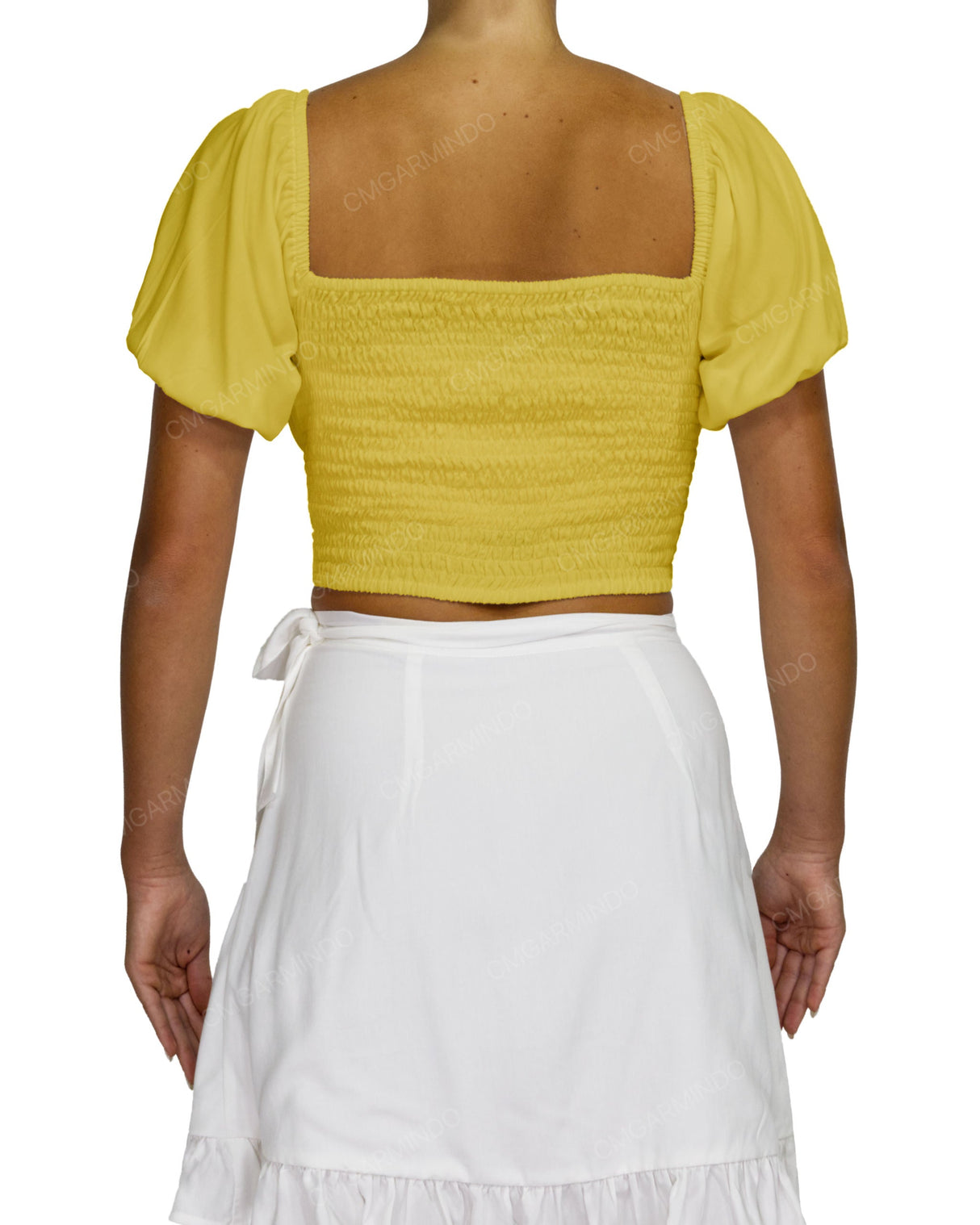 Puff Sleeve Crop Top