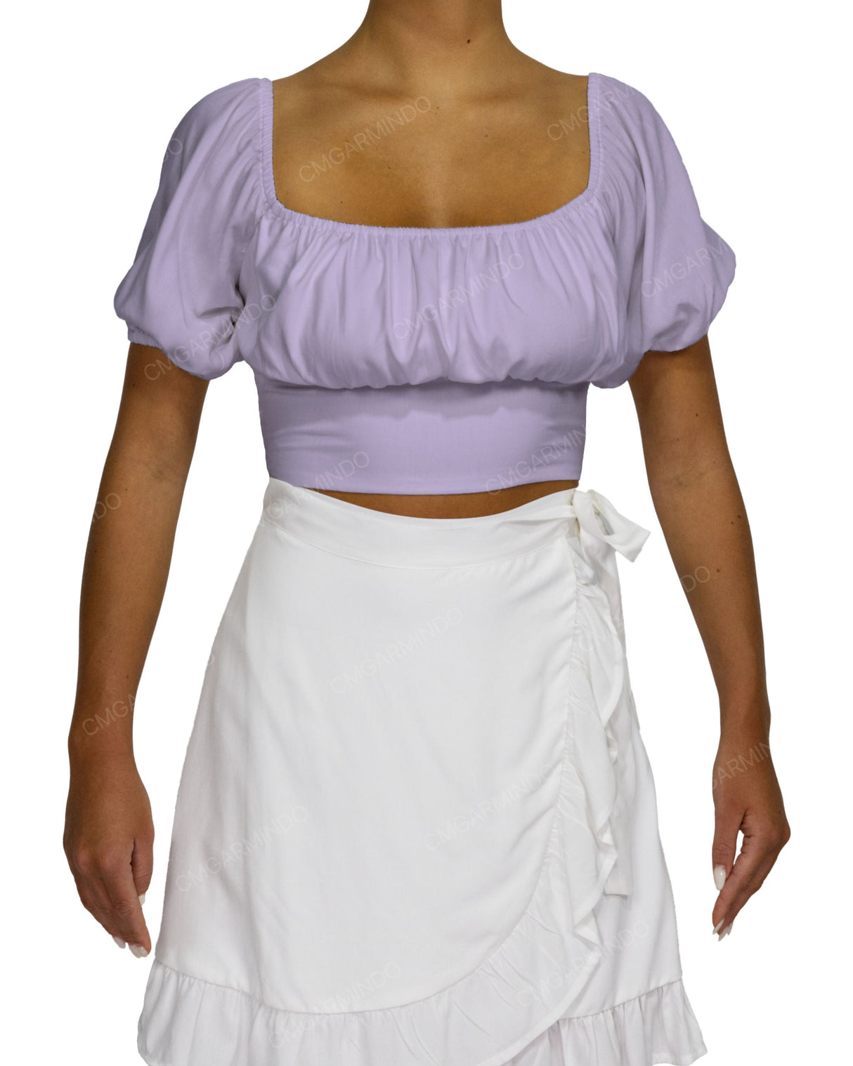 Puff Sleeve Crop Top