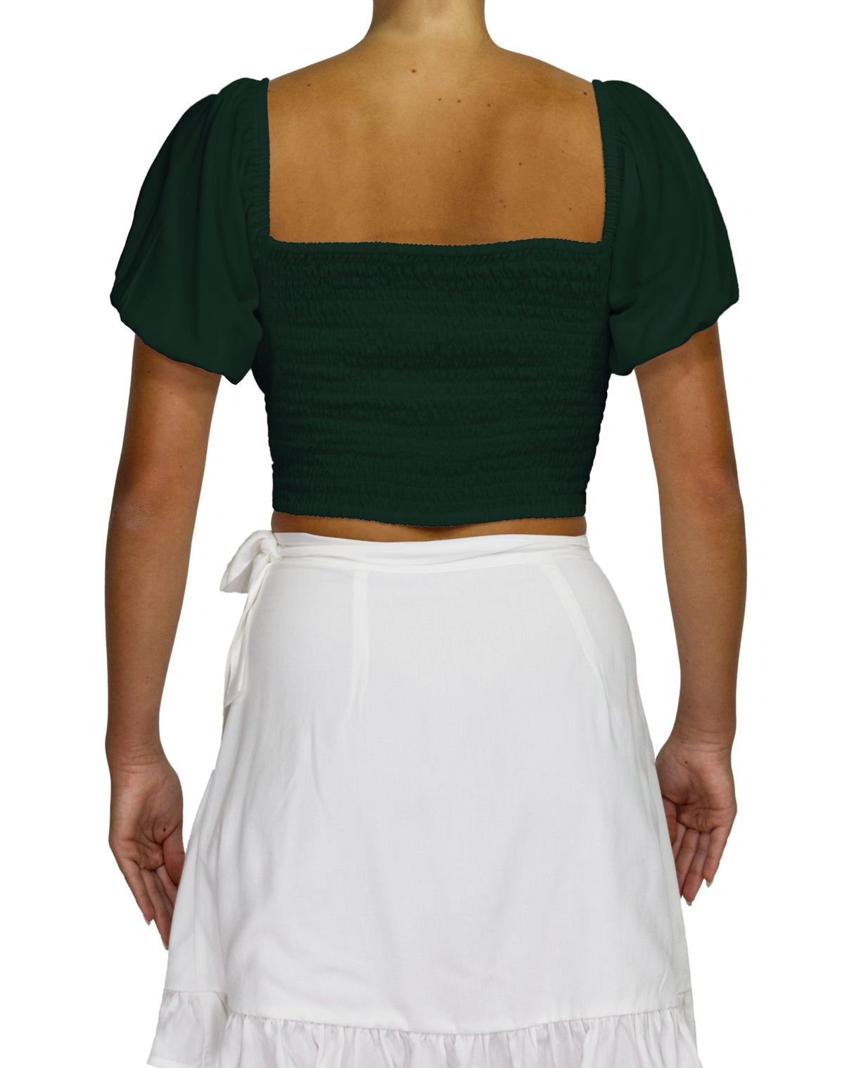 Puff Sleeve Crop Top