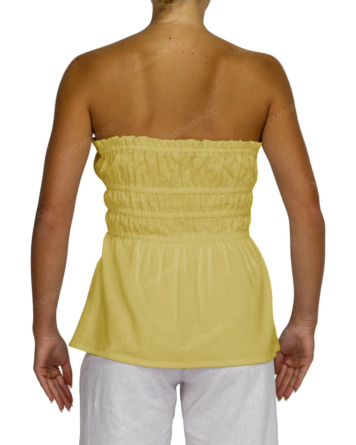 Shirred Peplum Top