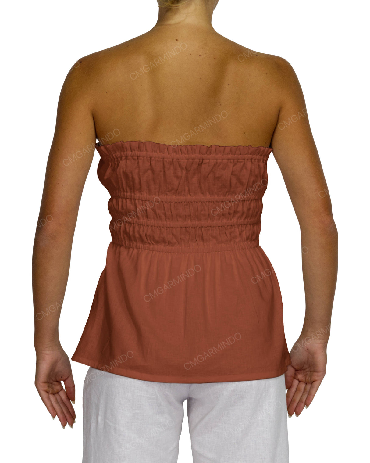 Shirred Peplum Top