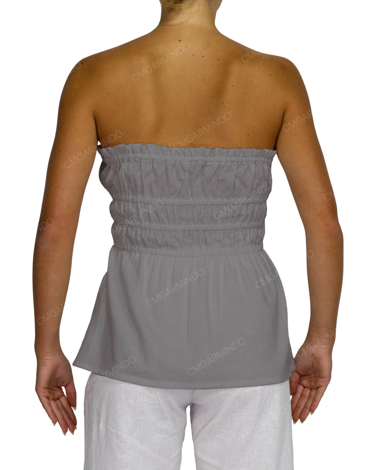 Shirred Peplum Top