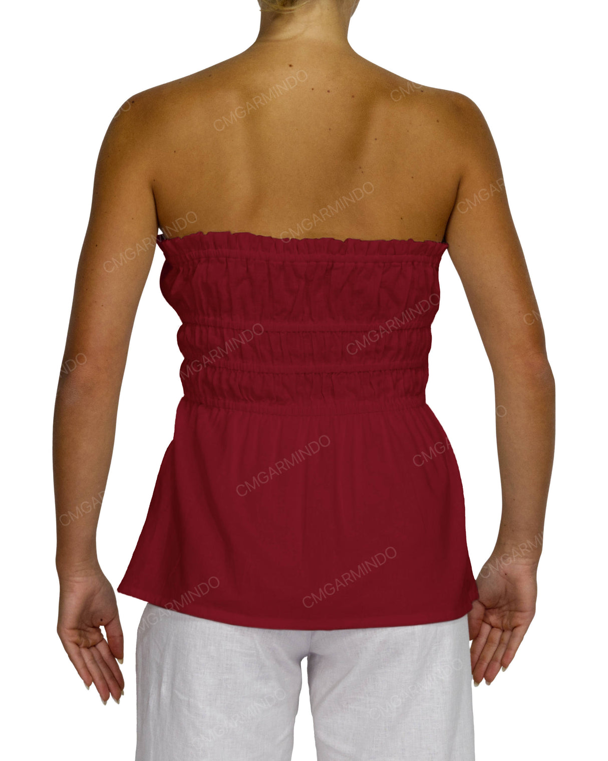 Shirred Peplum Top