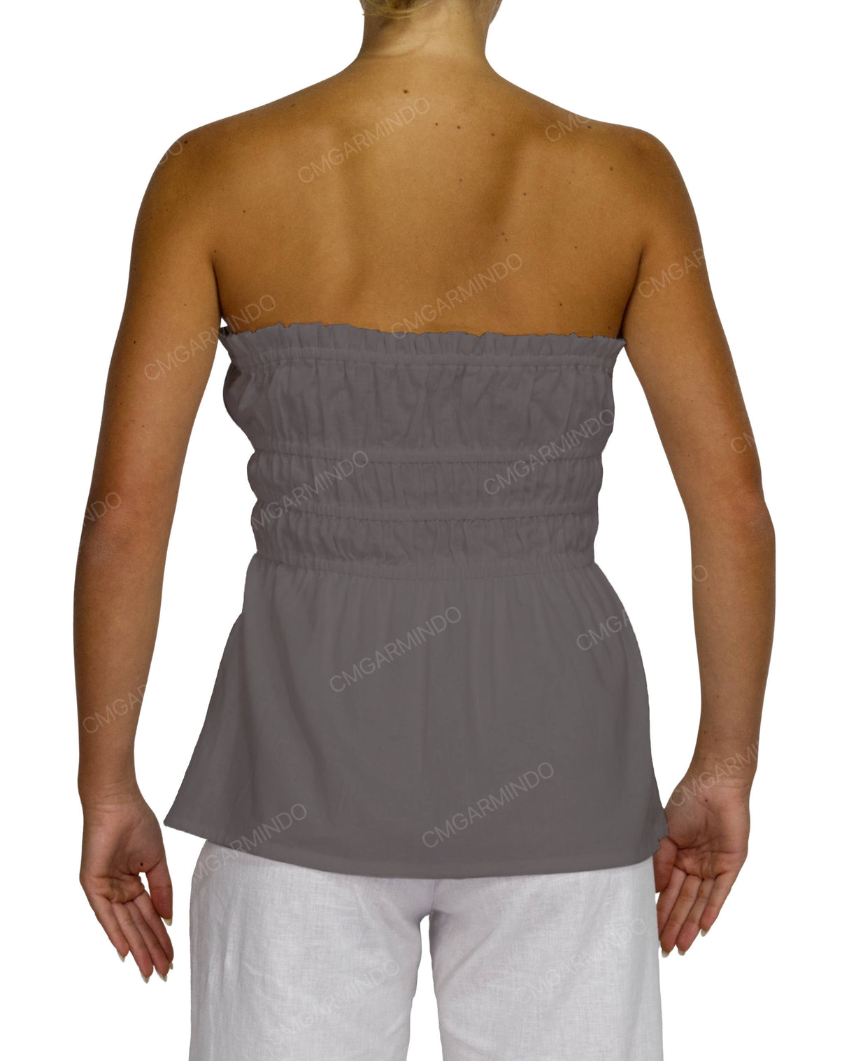 Shirred Peplum Top