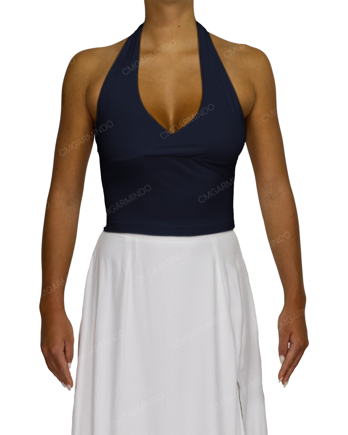Wrap Fitted Halter Top