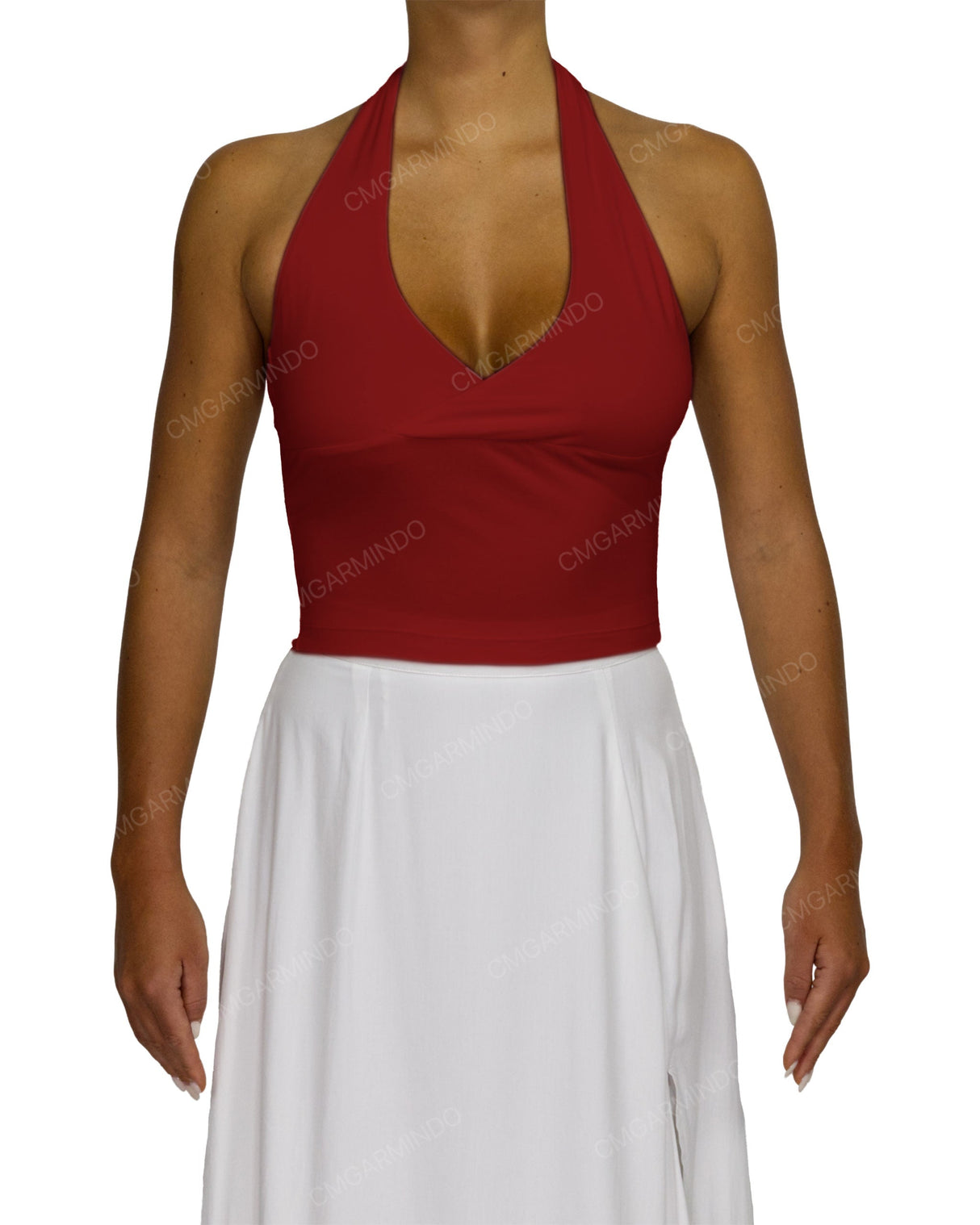 Wrap Fitted Halter Top