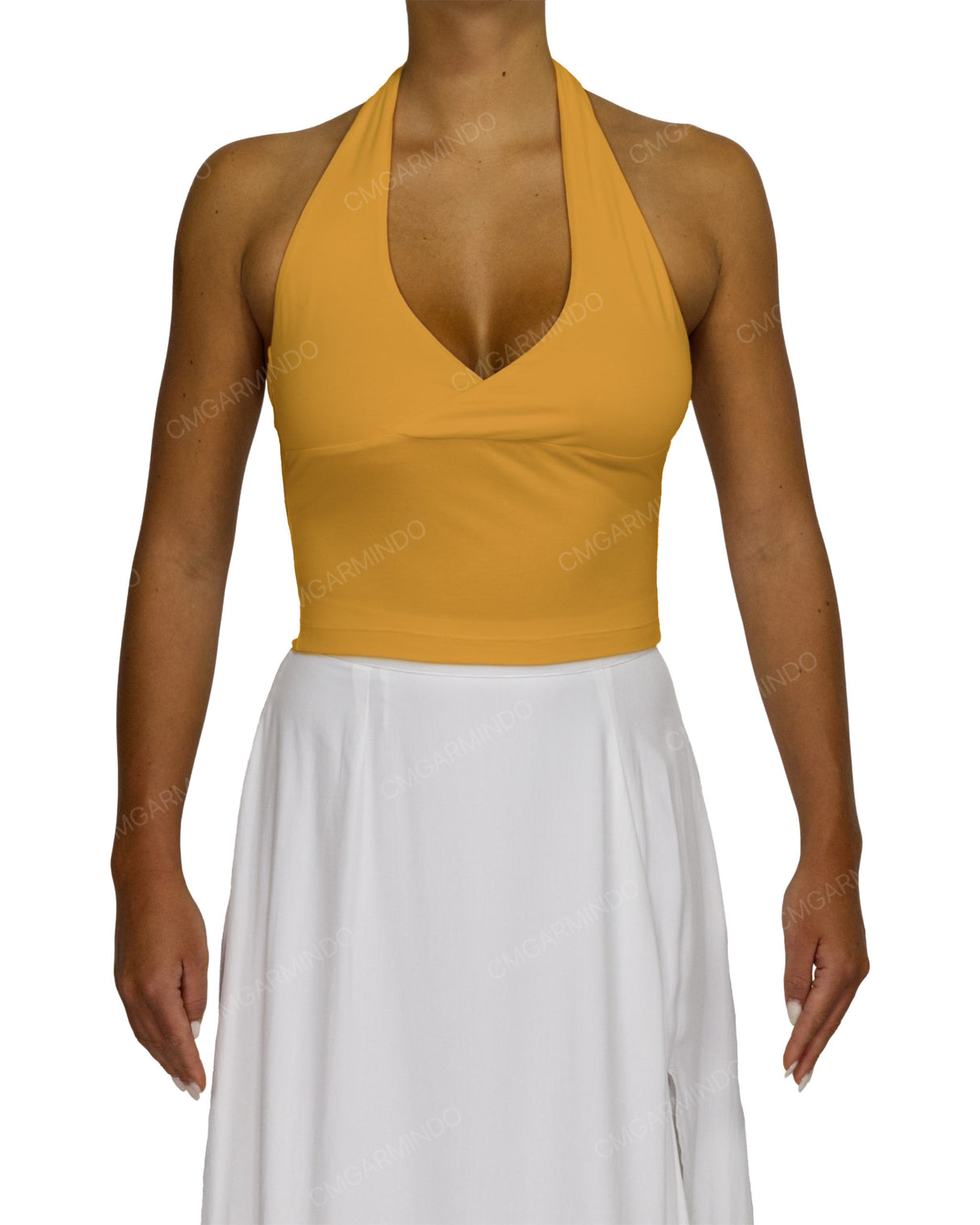Wrap Fitted Halter Top