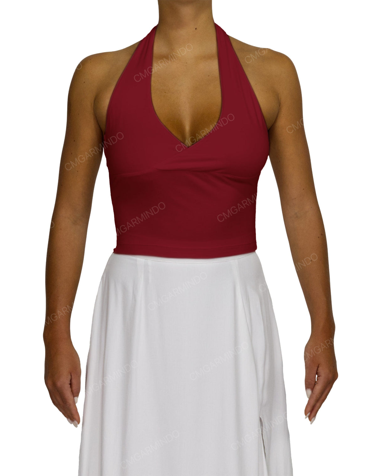 Wrap Fitted Halter Top