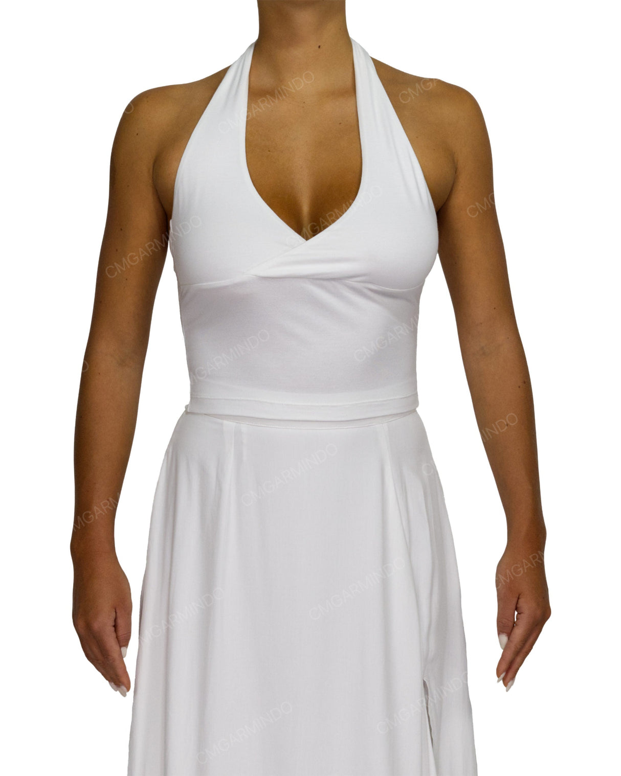 Wrap Fitted Halter Top