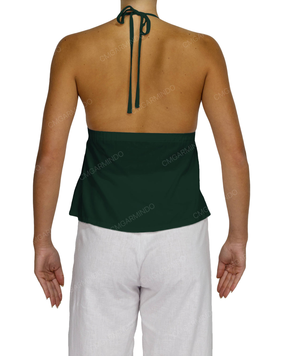 Halter Tie Empire Waist Top