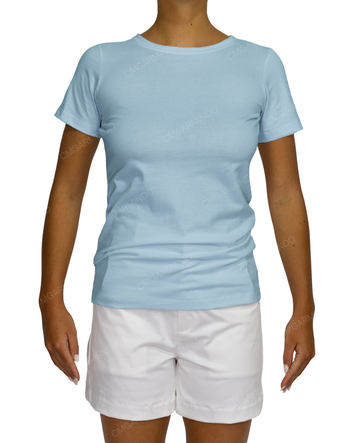 Regular Short Sleeve Boat Neck T-Shirt