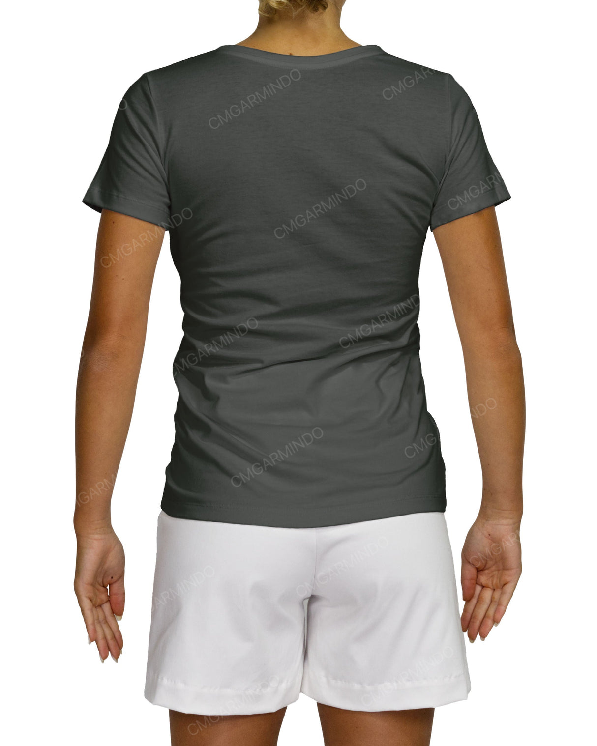 Regular Short Sleeve Boat Neck T-Shirt