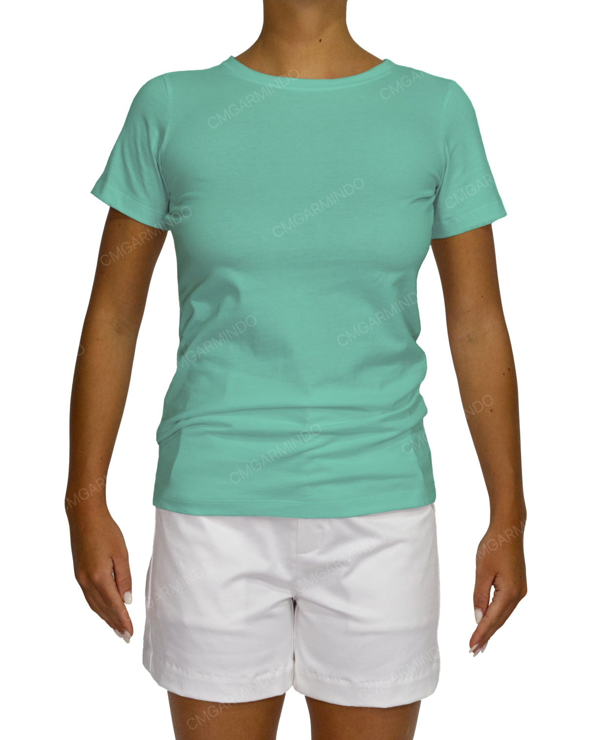 Regular Short Sleeve Boat Neck T-Shirt