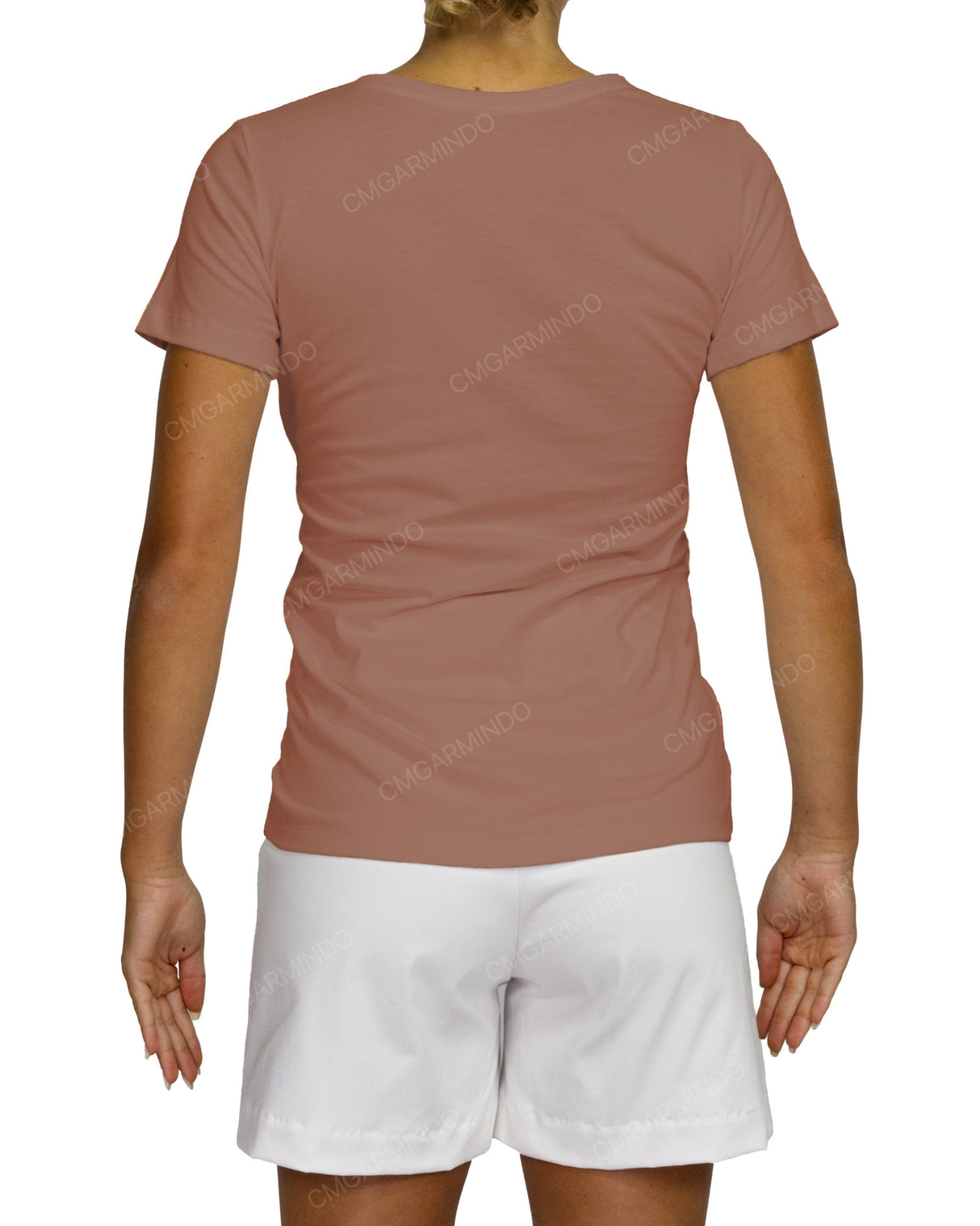 Regular Short Sleeve Boat Neck T-Shirt