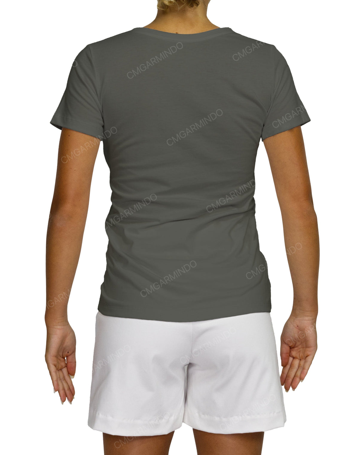 Regular Short Sleeve Boat Neck T-Shirt