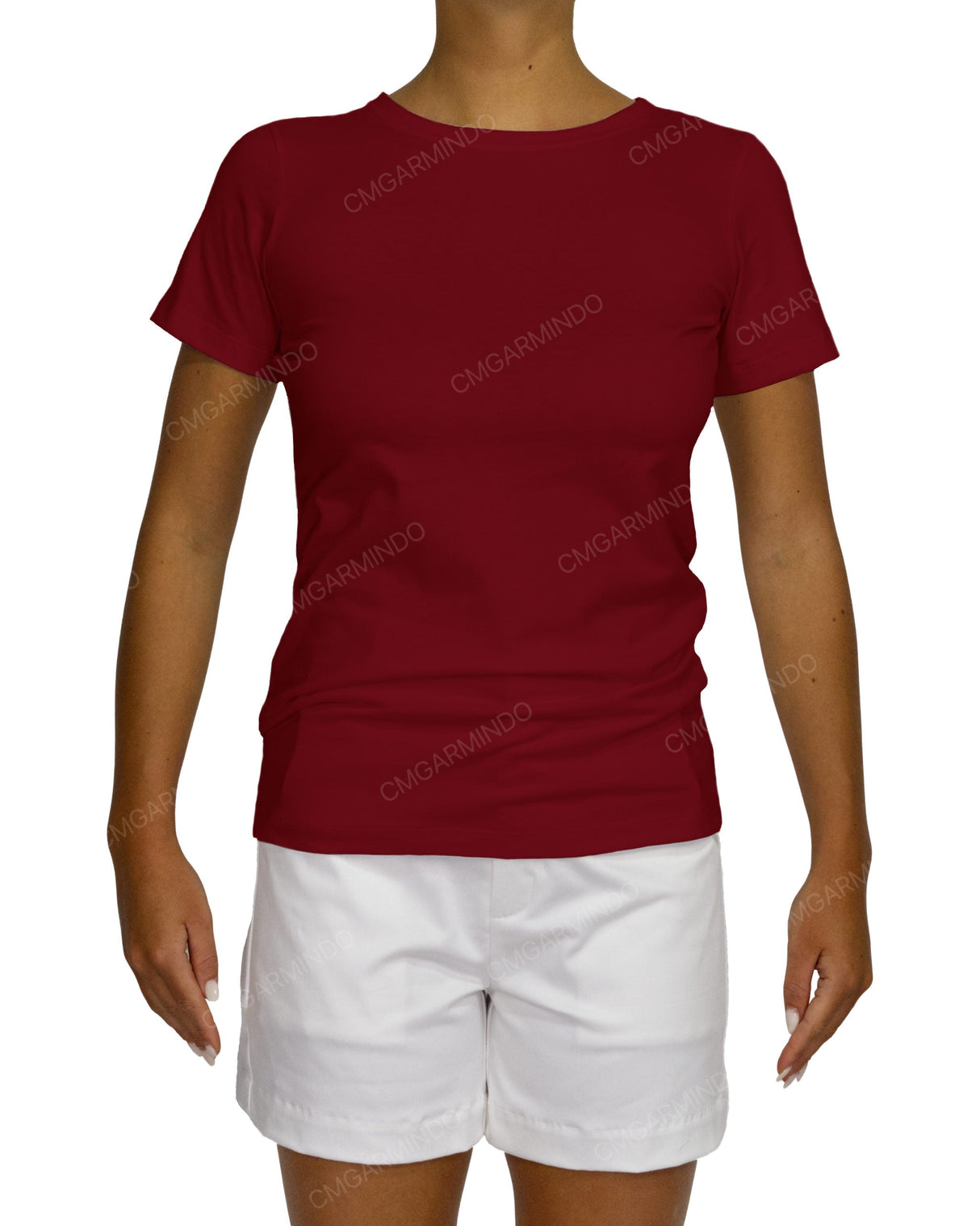 Regular Short Sleeve Boat Neck T-Shirt