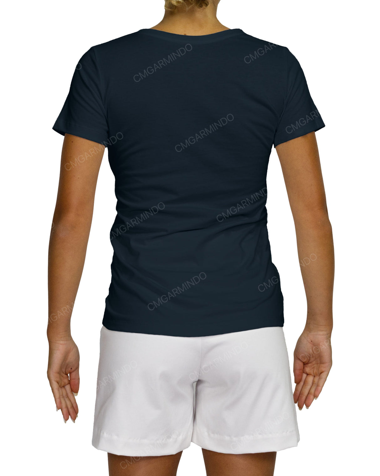 Regular Short Sleeve Boat Neck T-Shirt