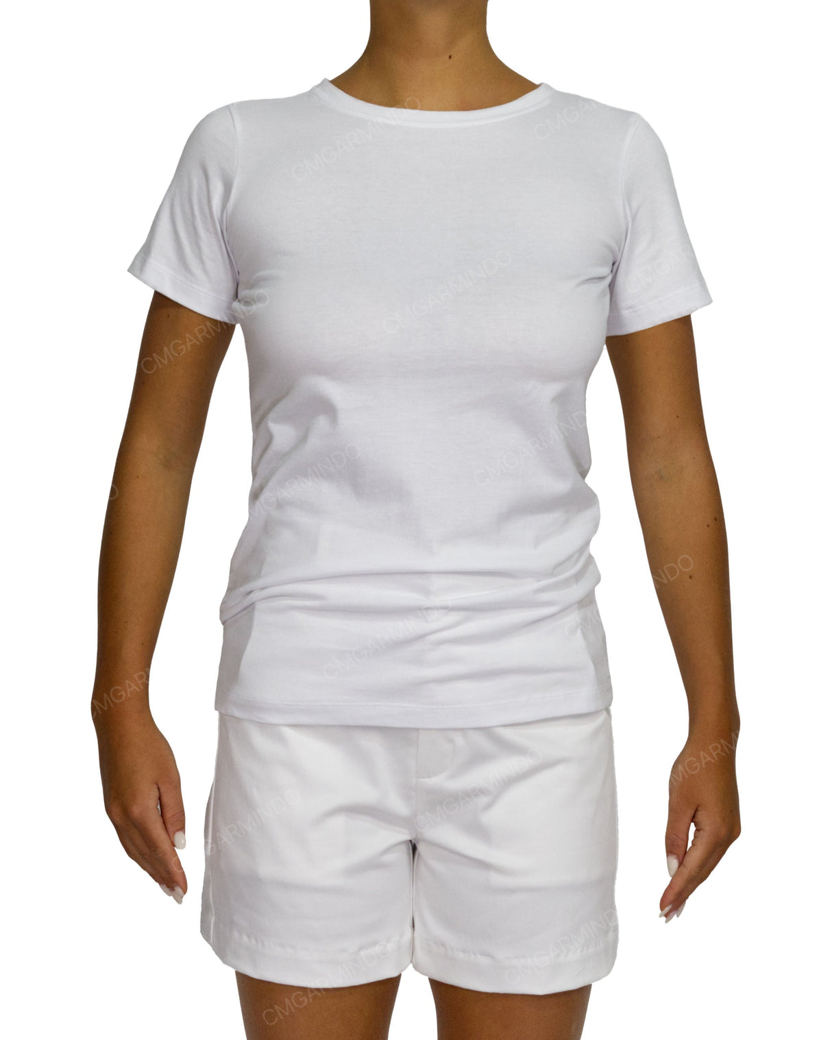 Regular Short Sleeve Boat Neck T-Shirt