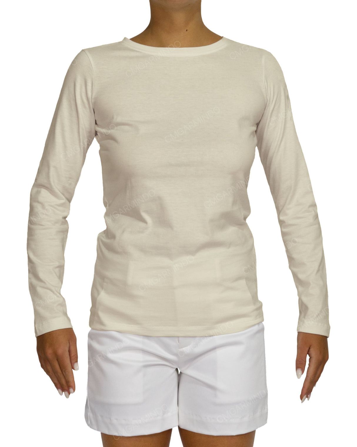 Regular Long Sleeve Boat Neck T-shirt