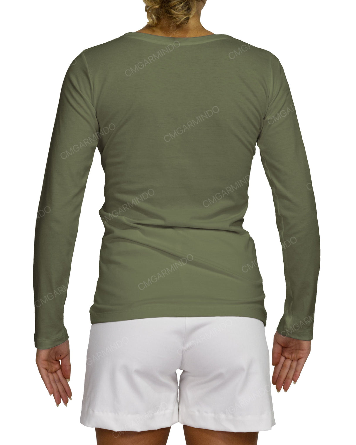Regular Long Sleeve Boat Neck T-shirt
