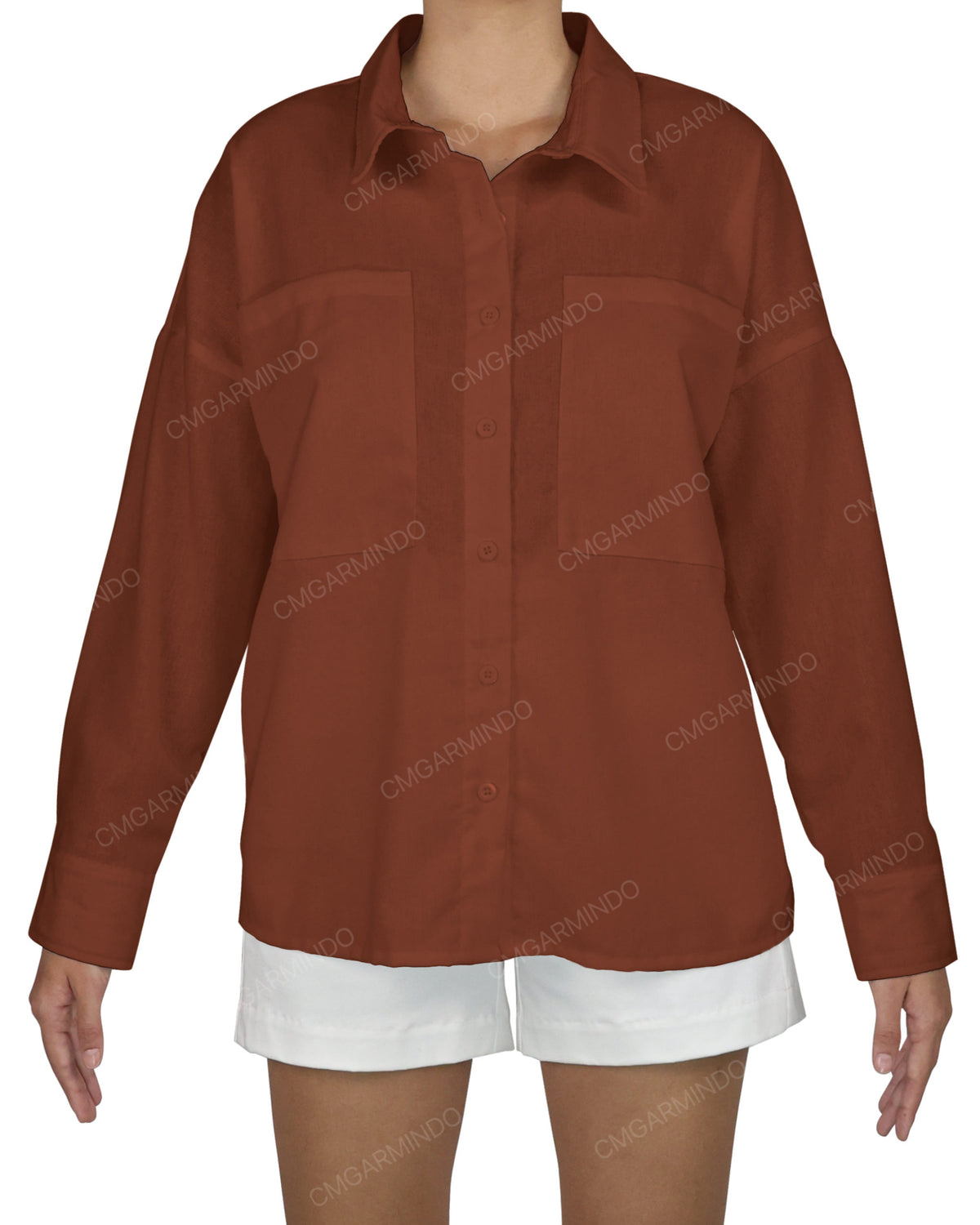 Oversized Dolman Button Up Shirt