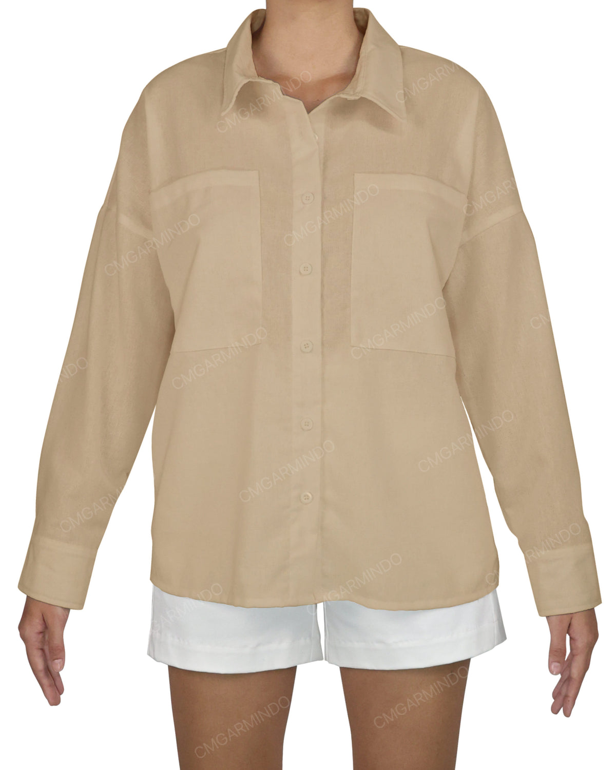Oversized Dolman Button Up Shirt