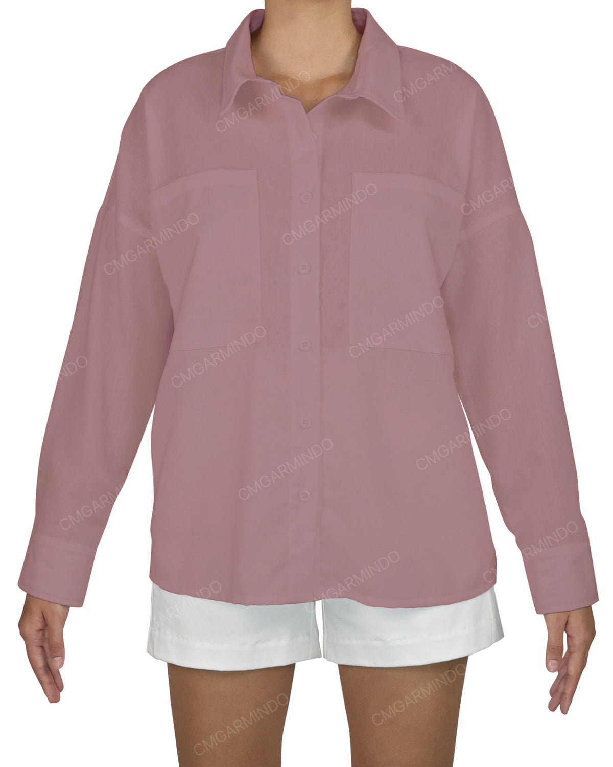 Oversized Dolman Button Up Shirt